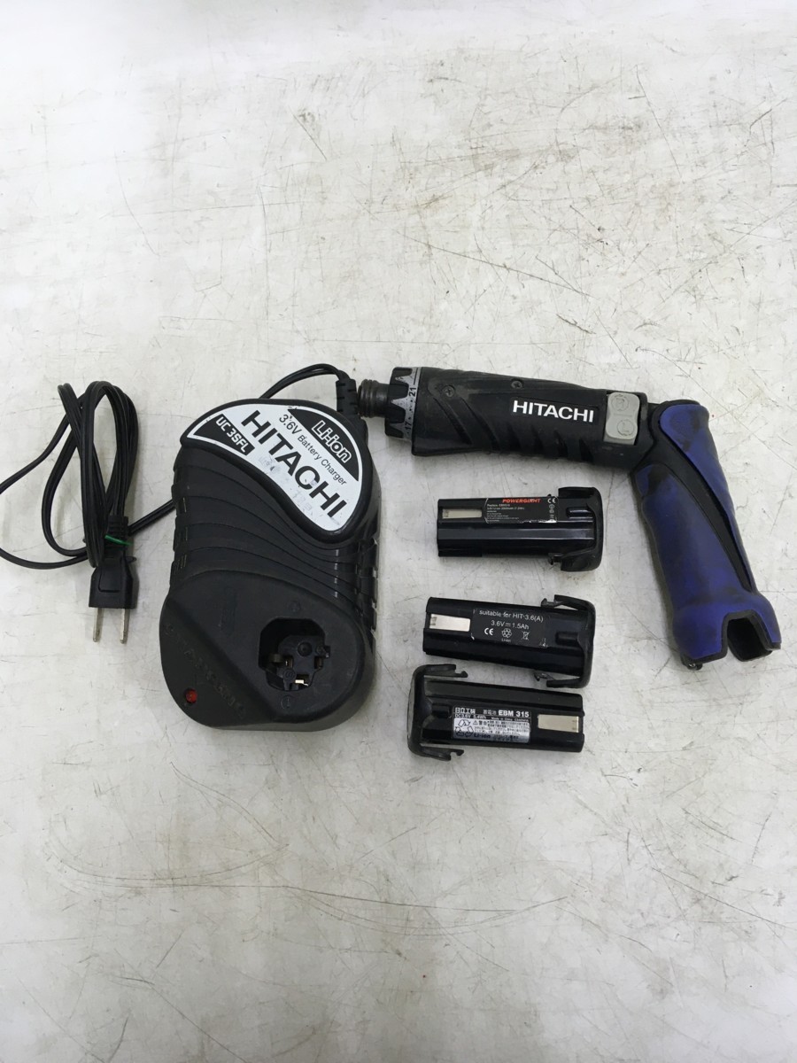 【2026，限定SALE】 品 日立工機 HITACHI 3.6Vコードレスドライバドリル FDB3DL2 充電器 バッテリー3個付 / ITUQDS5BJOMU a-88 〇〇(本体)｜売買されたオークション情報、yahooの商品情報をアーカイブ公開 - オークファン ドリルドライバー