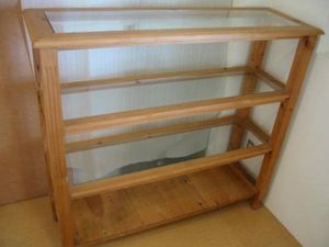陳列什器★ガラス棚　４段（B）★中古_1