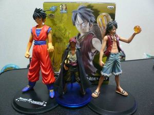 ワンピース　ドラゴンボール　フィギュア　ルフィー＆シャンクス_1