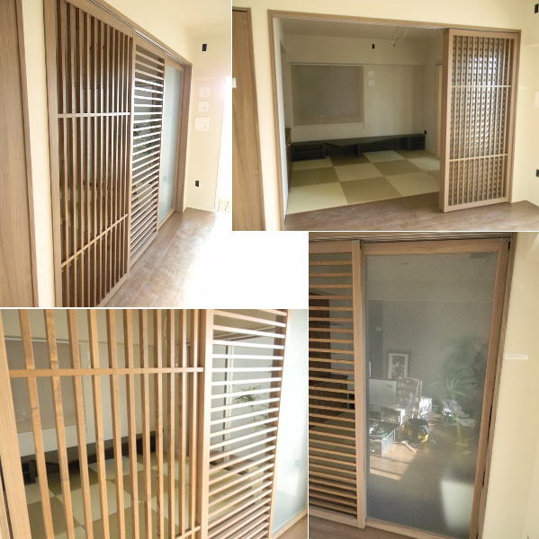 Mc07 天吊り引き戸3枚セット 縦格子 横格子 ガラス 間仕切り 戸 売買されたオークション情報 Yahooの商品情報をアーカイブ公開 オークファン Aucfan Com