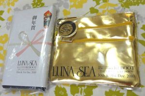【新品】LUNA SEA◆REBOOT-COUNT DOWN-◆GOLDポーチ＆年賀タオル_1