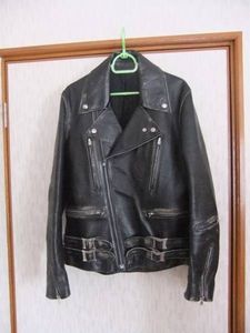ナンバーナインワッペン剥がし加工レザーライダース2 キムタク