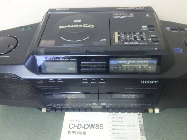 SONY/ソニー CDラジカセ DoDeCaHORN CD CFD-DW85 ジャンク(ラジカセ