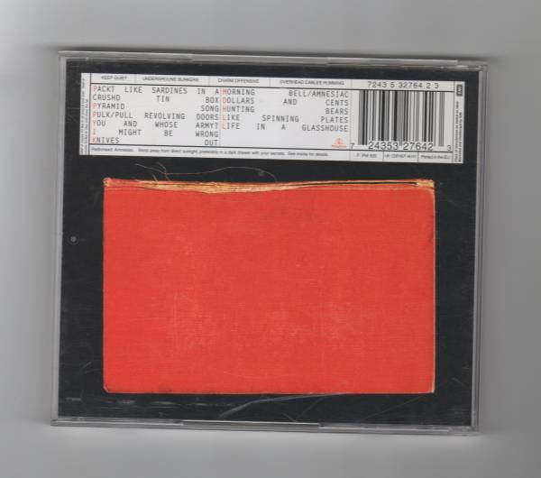 Radiohead Amnesiac Cd レディオヘッド アムニージアック Radiohead 売買されたオークション情報 Yahooの商品情報をアーカイブ公開 オークファン Aucfan Com