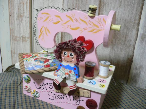 アン＆アンディ　　裁縫箱　カントリー雑貨　フィードサック_2