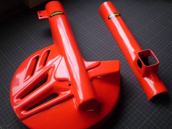 CRF150F [03-09] フロントフォーク＆ディスクガード/レッド[CRF-F系レッド]