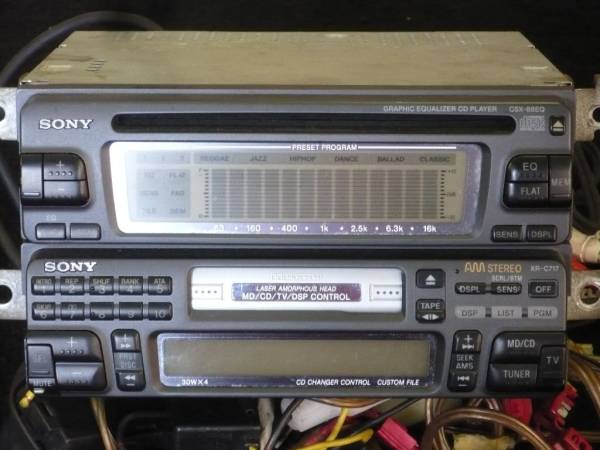 ソニー CD＆カセットプレイヤー CSX-88EQ XR-C717 ☆中古品(ソニー