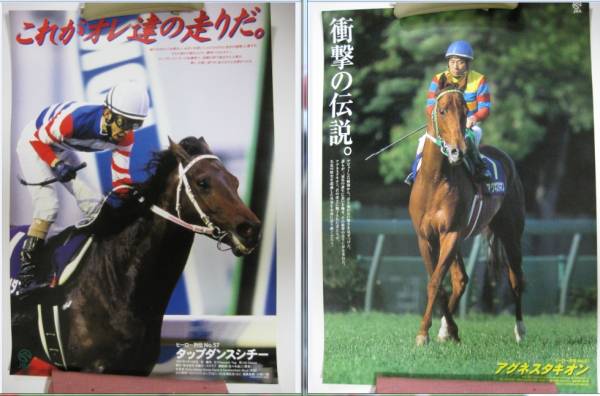 ヒーロー列伝B3ポスター6枚セット(クロフネタキオンウォッカ）(競馬