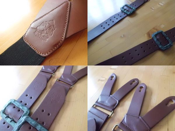 ☆レア☆エヴィス EVISU サスペンダー 青錆 加工 美品 1円☆(エヴィス