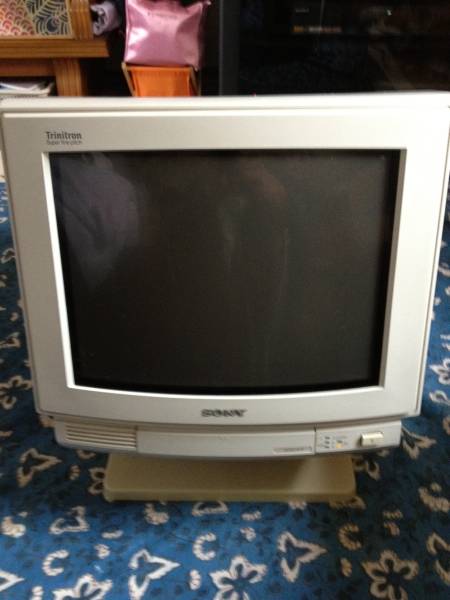 □SONY GVM-1415 14型ブラウン管式モニター 動作品 中古□(14インチ
