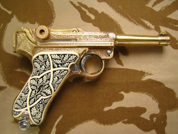 ルガーP－08ヘルマンゲーリング22金金属モデルNO.16999(モデル
