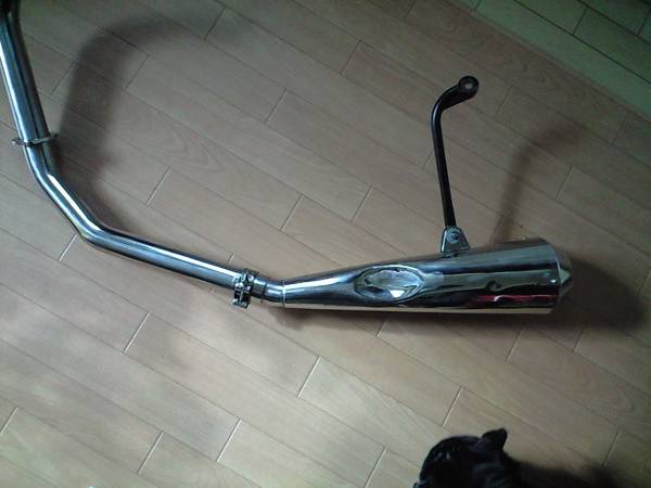 SR 400 500・オレンジブルバード 絶版マフラーメガホン(マフラー本体 