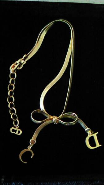 クリスチャン・ディオール リボンネックレス Dior送込_1