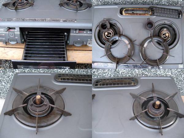 ★清掃済★ LPガス コンロ リンナイ RTS-650GFTS-L グリル付 09年製 RTS-650GTS 家電 RT-650GFTS(BK)-R | Rinnai Style（リンナイスタイル） | リンナイ