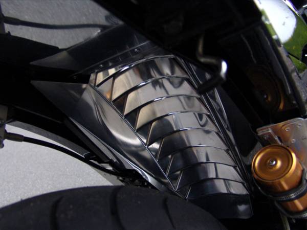 ♪GPZ900R 750R リアフェンダー（17インチ用蛇腹）ハンドメイド(リア 