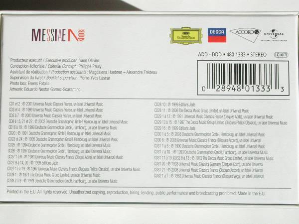 オリヴィエ・メシアン・エディション（25CD）