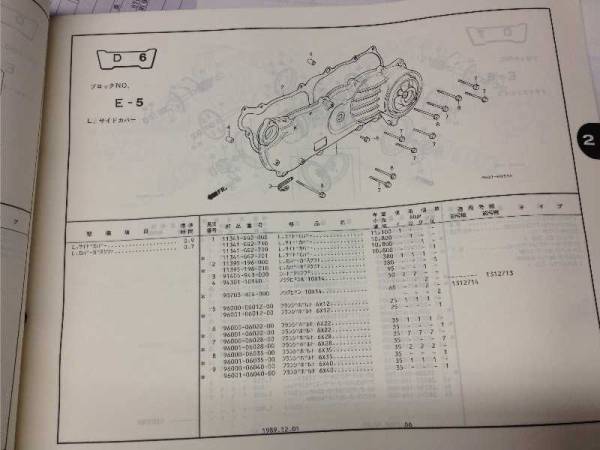 ◆◇ジャイロX ,GYRO X パーツリスト 5版(used)◇◆_3