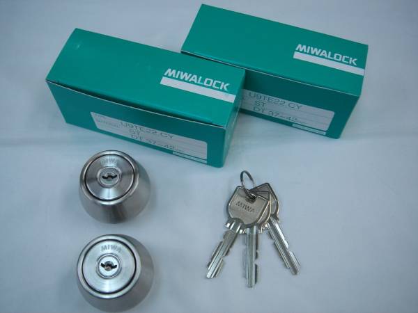 MIWA◆U9TE22.CYシリンダー２個同一、１セット◆新品未使用◆◆_1