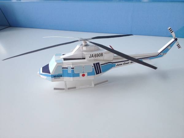 2 非売品 海上保安庁 MH908はまちどり 海猿 ペーパークラフト(航空機