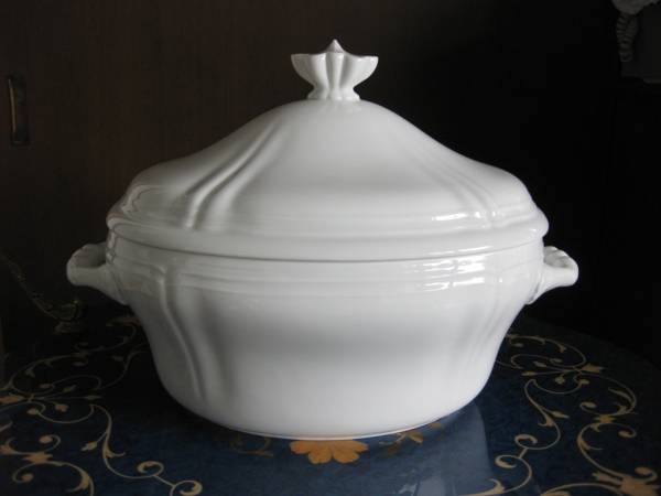 未使用★リチャードジノリ　ベッキオホワイト★スープチューリン_1