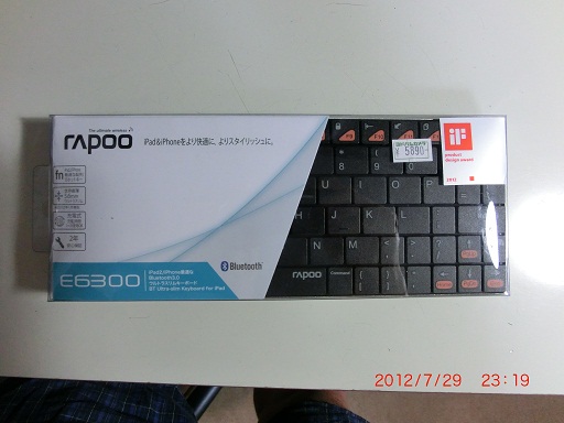Bluetooth 超小型キーボード、UNIQ社製　RAPOO E6300_1