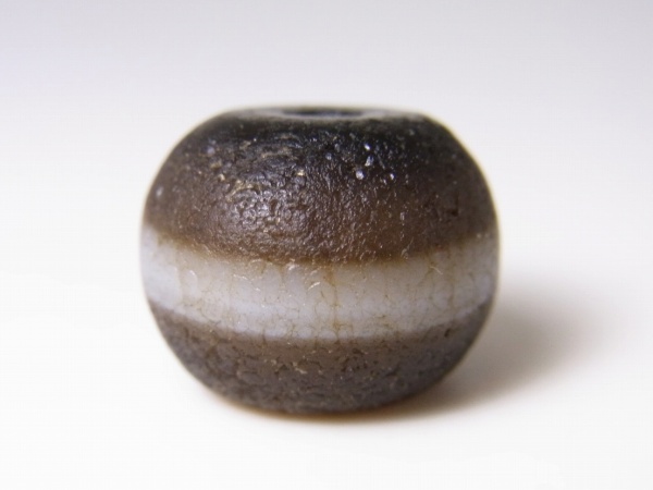 ◇老薬師珠～古代縞瑪瑙◇チベットお守り石とんぼ玉天珠dZiBeads