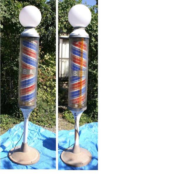 理容店 回転看板 電動式 床屋 サインポール 品 レトロ レア 置型 自立看板 売買されたオークション情報 Yahooの商品情報をアーカイブ公開 オークファン Aucfan Com