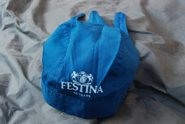 Tour de Suisseキャラバングッズ、FESTINAバンダナキャップ_1