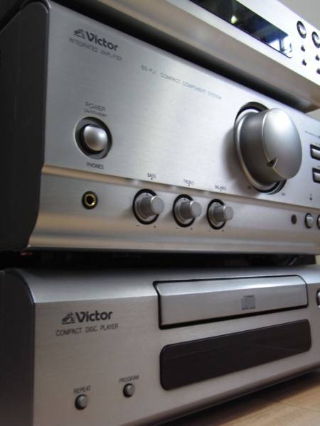 ビクターJVC SS-FJ1ミニコンポ高級感あり中古美品(システムコンポ