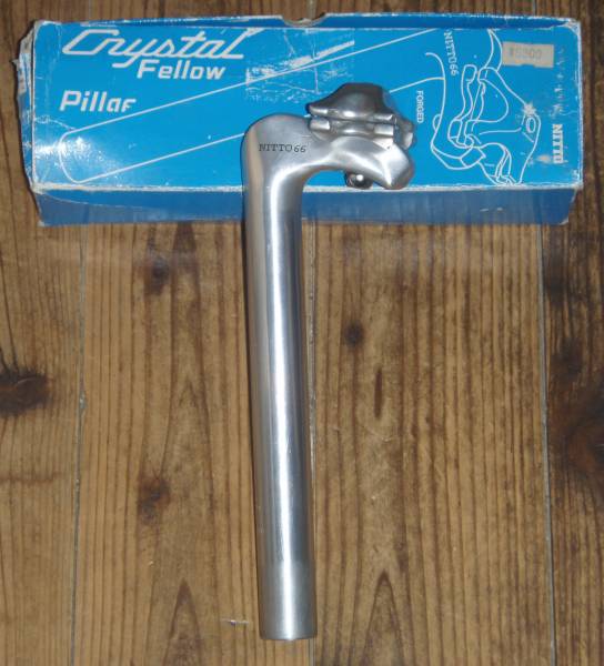 激レア 美品 27.2 nitto s66 前乗りシートポスト シートピラー NITTO Crystal-Fellow/S66-230 前乗り用シートピラー 未使用品(シート