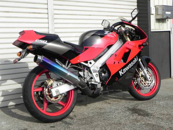 ZXR250 無骨なデザインのレーサーレプリカ！人気の赤黒！(126cc-250cc
