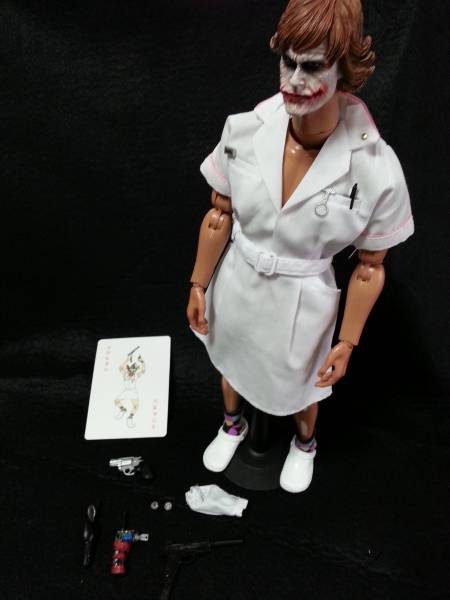 国内発送】 ジョーカー ナース服 ホットトイズ風素体 中古(バットマン 