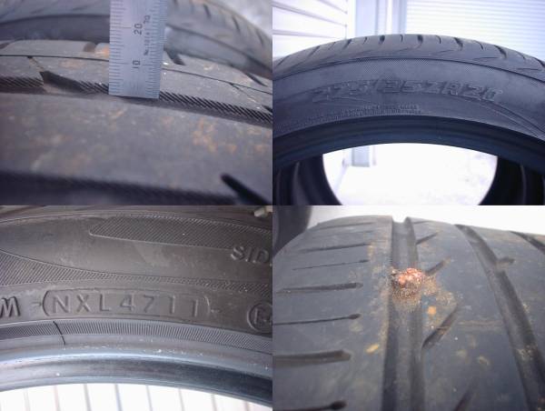 中古品★YOKOHAMA ADVAN sport★275/35R20★2本セット ADVAN Yokohama Sport A&frasl;S+ B-1 夏タイヤ