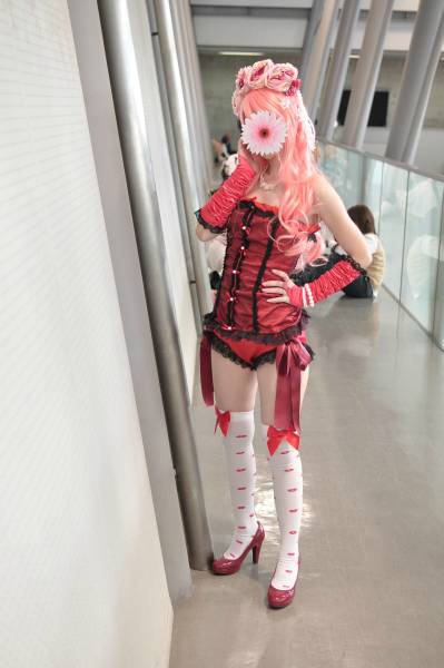 VOCALOID 巡音ルカ シナモンロール コスプレ衣装 フルセット(衣装一式 