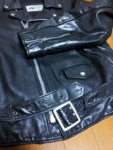 レザーダブルライダース ジャケット vacation 原宿 36 古着(Mサイズ  