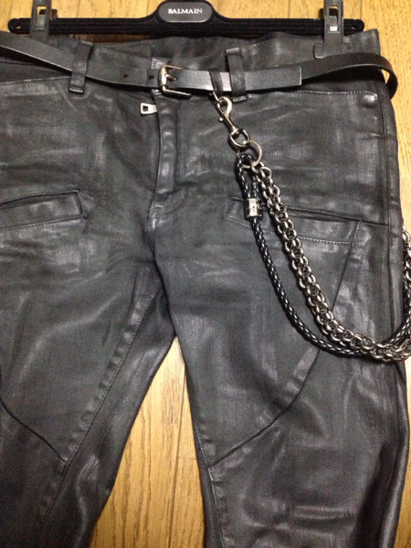 雑誌掲載 09aw GUCCI ウォレットチェーンベルト バルマンオム 85(男性 