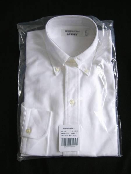 新品 15-33 ブルックスブラザーズ Gatsby ギャツビー 長袖シャツ