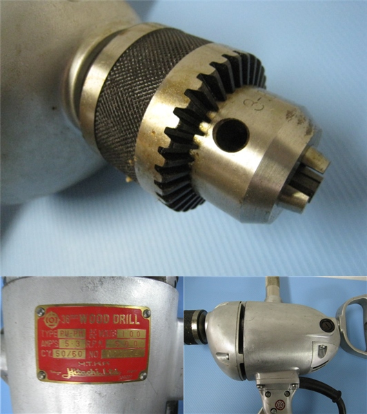 昔、昔の 日立木工用 電気ドリル PU－PM 36mm(本体)｜売買され 
