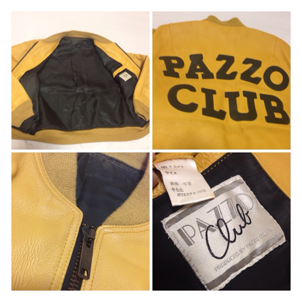 オールレザー 総革 PAZZO CLUB パッゾ スタジャン 日本製(Lサイズ 