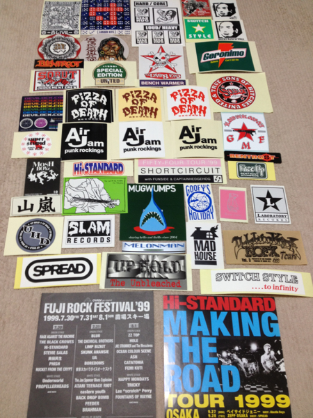 ステッカーセット!ハイスタ.pizza of death.hi-standard.air jam
