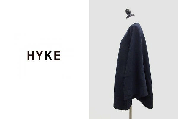 13AW* HYKE ハイク ニット ポンチョ/green sacai mame Drawer(トップス  