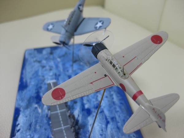 F-Toys1/144ゼロ戦21型「永遠の0宮部空戦」ジオラマ完成品(完成品