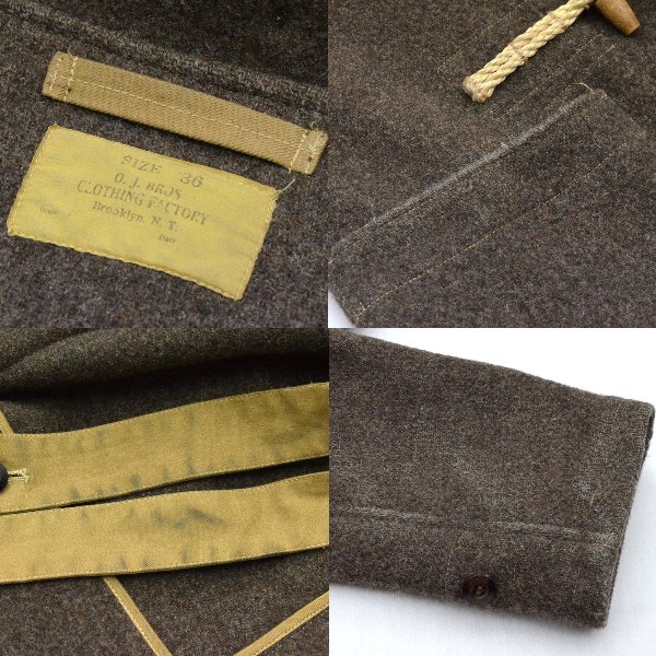 OLD JOE] 12AW ウール ダッフルコート 36