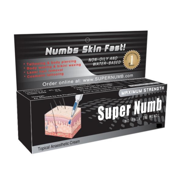 タトゥー☆刺青☆TATTOO 麻酔クリーム Super numb 30g(アート用品