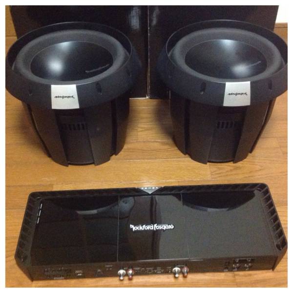 rockford fosgate ロックフォード T2500 T2d212 中古 セット(ウーハー 