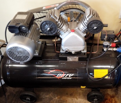 ◇100V ベルト式エアーコンプレッサー3馬力・タンク90L 