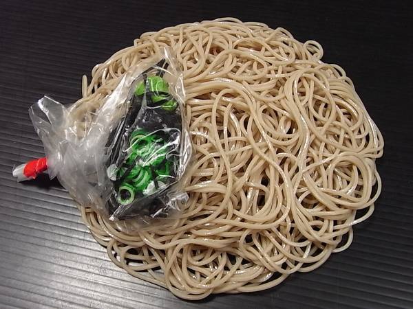 食品サンプル 実物大 ざるそば/盛そば 薬味付 丸型 19cm(食品サンプル