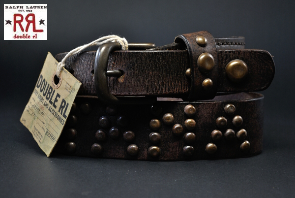 RRL ダブルアールエル ウォーカー スタデッド ベルト 32 34
