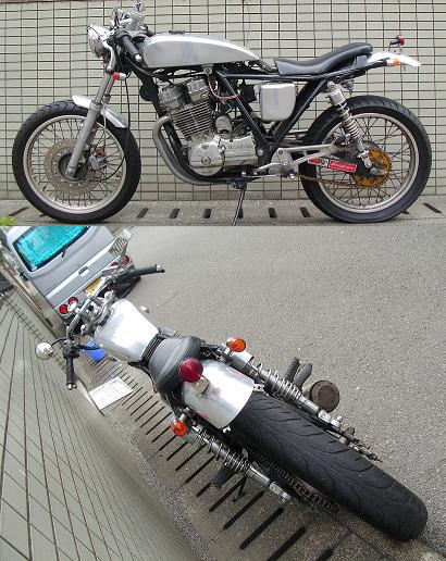 GB250クラブマン5型ケツアゲヒップアップ車高5cmアップ(126cc-250cc