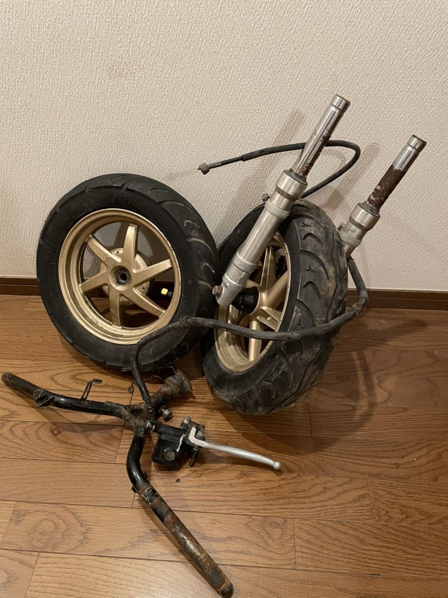 ライブDIO ZX 足回りセット フォークアルミホイールステムディオ